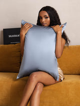 [Grayish Blue] SilkSilky  Pillowcases 005