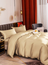 [Beige] SilkSilky  Bedding Set 005