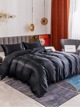 [Black] SilkSilky  Bedding Set 001