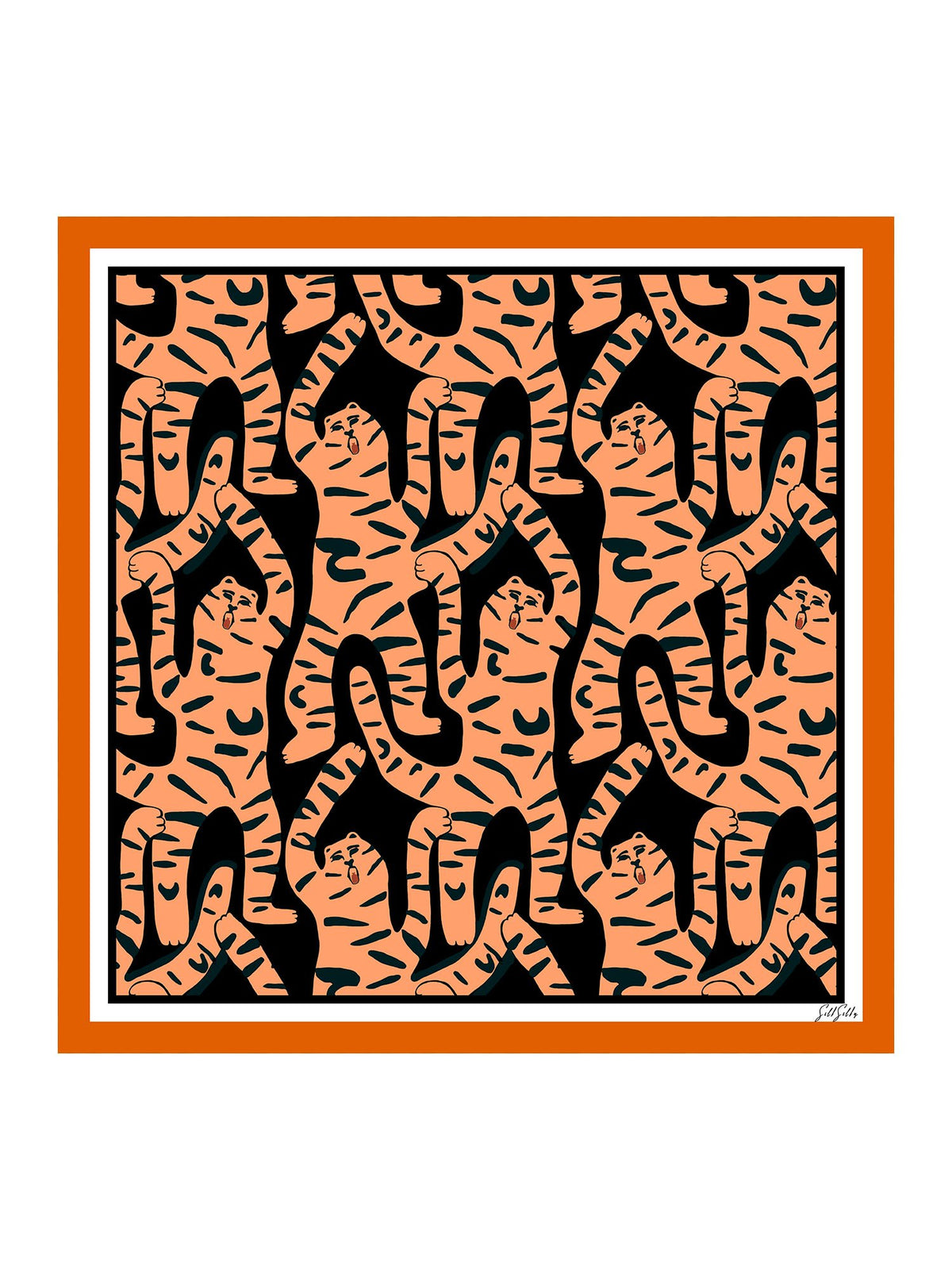 [Black Tiger] SilkSilky Scarf 001