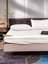 [White] SilkSilky  Bedding Set 006
