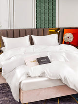 [White] SilkSilky  Bedding Set 003
