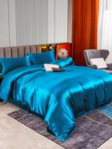 [Teal] SilkSilky  Bedding Set 004