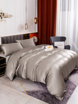 [Gray] SilkSilky  Bedding Set 004