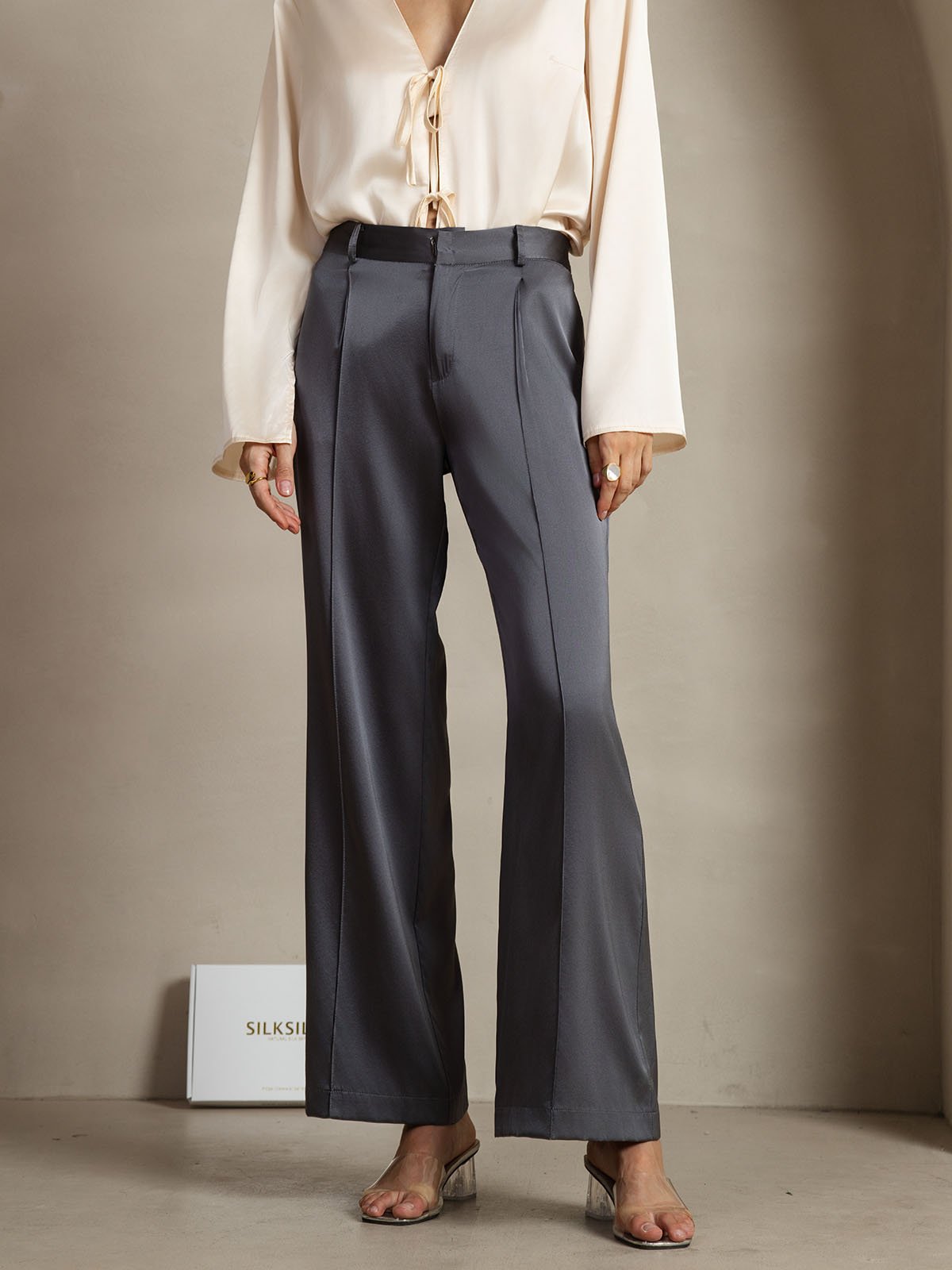 [Dark Gray] SilkSilky  Women's Pants 001
