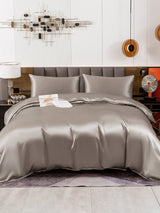 [Gray] SilkSilky  Bedding Set 001