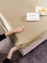 [Beige] SilkSilky  Bedding Set 003