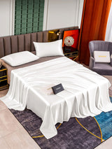 [White] SilkSilky  Bedding Set 002