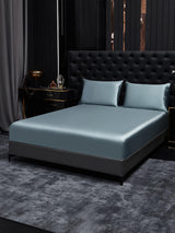 [Grayish Blue] SilkSilky  Bedding Set 001