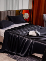 [Black] SilkSilky  Bedding Set 004