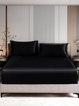 [Black] SilkSilky  Bedding Set 001