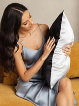[Black+Silver] SilkSilky  Pillowcases 003