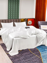 [White] SilkSilky  Bedding Set 002