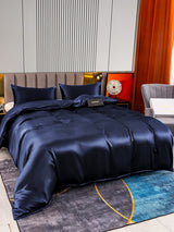 [Dark Blue] SilkSilky  Bedding Set 004