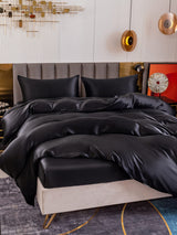[Black] SilkSilky  Bedding Set 003