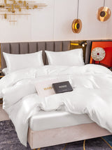 [White] SilkSilky  Bedding Set 003