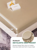 [Beige] SilkSilky  Bedding Set 003