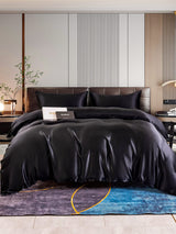 [Black] SilkSilky  Bedding Set 001