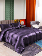 [Deep Purple] SilkSilky  Bedding Set 001