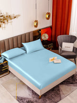 [Light Blue] SilkSilky  Bedding Set 001