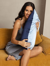 [DarkBlue+LightBlue] SilkSilky  Pillowcases 003