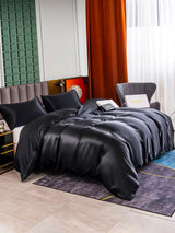 [Black] SilkSilky  Bedding Set 004
