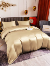 [Beige] SilkSilky  Bedding Set 004