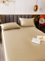 [Beige] SilkSilky  Bedding Set 004