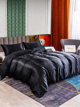 [Black] SilkSilky  Bedding Set 001