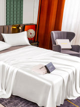 [White] SilkSilky  Bedding Set 004