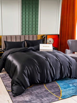 [Black] SilkSilky  Bedding Set 002