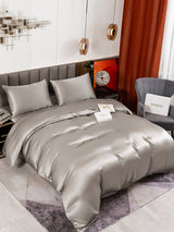 [Gray] SilkSilky  Bedding Set 001