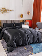 [Black] SilkSilky  Bedding Set 006