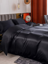 [Black] SilkSilky  Bedding Set 004
