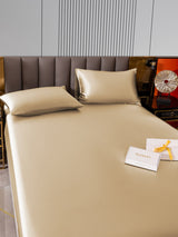 [Beige] SilkSilky  Bedding Set 005