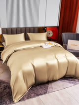 [Beige] SilkSilky  Bedding Set 004