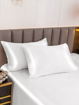 [White] SilkSilky  Pillowcases 002