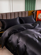 [Black] SilkSilky  Bedding Set 004