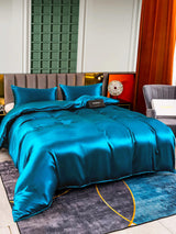 [Teal] SilkSilky  Bedding Set 004