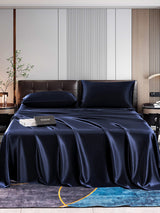 [Dark Blue] SilkSilky  Bedding Set 001