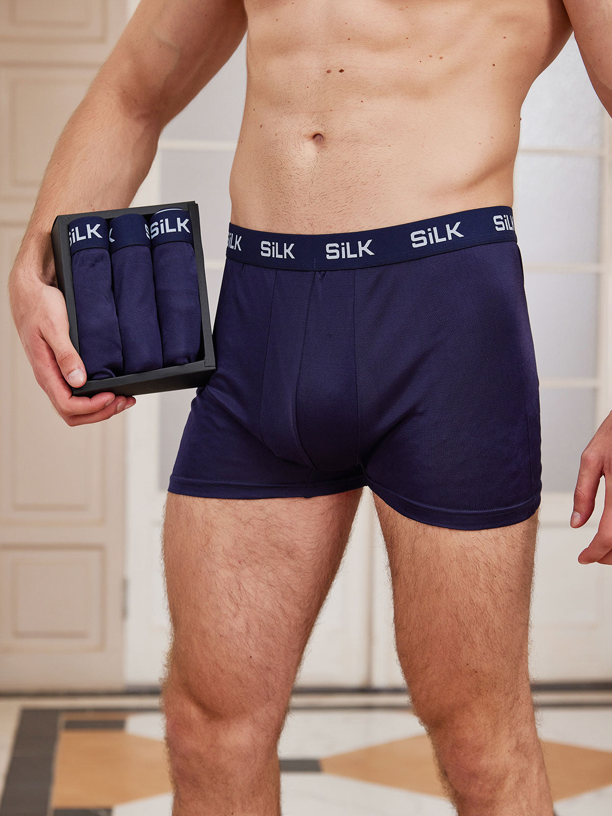 [Dark Blue] SilkSilky  Men's Underwear 002