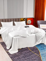 [White] SilkSilky  Bedding Set 004