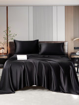 [Black] SilkSilky  Bedding Set 001