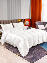 [White] SilkSilky  Bedding Set 002