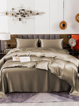 [Khaki] SilkSilky  Bedding Set 004