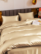 [Beige] SilkSilky  Bedding Set 004