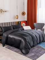 [Black] SilkSilky  Bedding Set 001