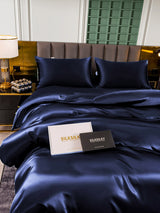 [Dark Blue] SilkSilky  Bedding Set 005