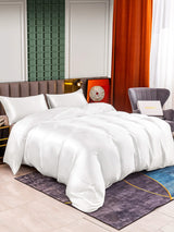 [White] SilkSilky  Bedding Set 001
