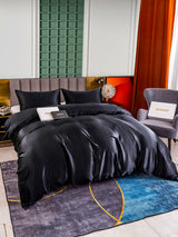 [Black] SilkSilky  Bedding Set 005